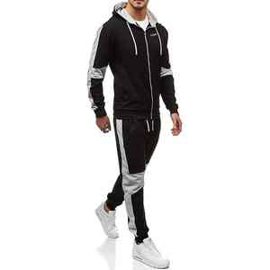 Conjunto de chándal de invierno para hombre con logotipo personalizado 2025 Sudadera con capucha y cremallera de alta calidad y traje para correr Última ropa deportiva - Product Image 3