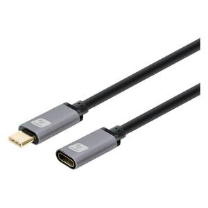 Cable de alimentación USB-C ICOC MUSB322 CMF 010 100 W, negro y gris, 1 m - Product Image 2