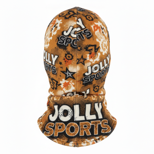 Women Winter <b>Balaclava</b> Premium Micro <b>Fleece</b> 220 GSM Soft Warm Breathable Brown Printed Custom Logo <b>balaclava</b> - Product Image 2