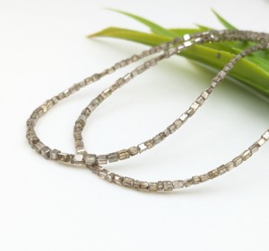 Perles de diamant naturel Lustre, facettées, rondes, carrées, 1,5-2,5 mm, 15 pouces, marron, fabrication de bijoux DIY, évaluation tierce partie - Product Image 4