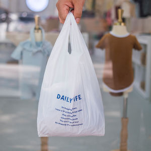 Sac à provisions en plastique biodégradable écologique personnalisé Sacs de transport compostables recycler réduire la réutilisation PRODUIT - Product Image 5