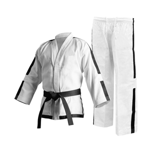 Uniforme de judo en coton blanc pour hommes vêtements d'arts martiaux légers pour le taekwondo et le judo - Product Image 4