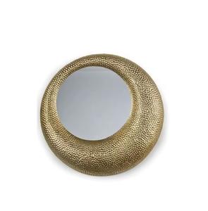 Designer Brass Modern Wedding Wall <b>Mirror</b> with Golden <b>Curvy</b> Design for Home & Hotel Decor Durable - Product Image 1