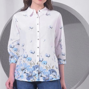 เสื้อเชิ้ตทำงานผ้าฝ้ายดิร์ล 100% แบบกระดุมครึ่งตัว สวมใส่ง่าย ดูแลรักษาง่าย พร้อมโลโก้ ป้องกันรังสียูวี เสื้อเชิ้ตทำงานลำลองสำหรับผู้ชาย - Product Image 1