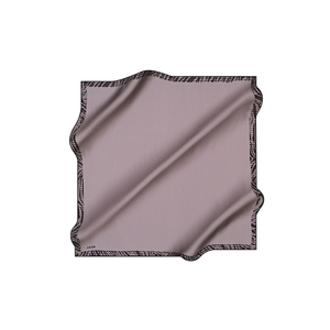 Powder Pink Silk Crepe Satin <b>Square</b> <b>Scarf</b> with Digital Print Pattern - Product Image 1