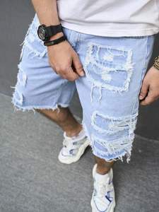 Pantalones cortos de mezclilla para hombre para apariencia informal para festivales Las mejores formas de estilizar para Otoño e Invierno 2025 - Product Image 5