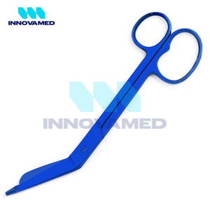 Tijeras para Vendajes Manuales de Acero Inoxidable de Alta Calidad, Instrumentos Quirúrgicos de Primeros Auxilios, Autoclavables y Reutilizables - Product Image 1