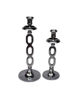 เชิงเทียนโลหะทำด้วยมือดีไซน์ร่วมสมัยที่วางเทียนแบบใหม่ทนทาน - Product Image 4