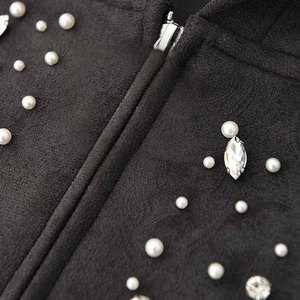 Custom Made Design High Quality Basics <b>Pullover</b> <b>Men</b> Rhinestone Hoodies Solid Color Plus Size <b>Men</b> Rhinestone Hoodies - Product Image 4