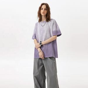 เสื้อยืดคอกลมแขนสั้นสำหรับผู้ชายผ้าฝ้าย100% เบาปกติผ้าถักสีล้วนเป็นมิตรกับสิ่งแวดล้อมปรับแต่งด้านหน้าได้ - Product Image 6