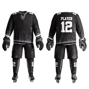 Uniforme de Hockey sobre Hielo Deportivo Personalizado de Alta Calidad por Sublimación, Uniforme de Hockey sobre Hielo de Secado Rápido y Económico para Equipos, Servicio OEM ODM - Product Image 1