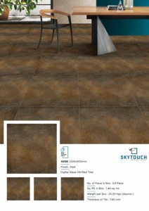 Carreaux de porcelaine extérieurs de luxe environnementaux écologiques de planches de plancher de conception de tuile grise de 600x600mm - Product Image 6