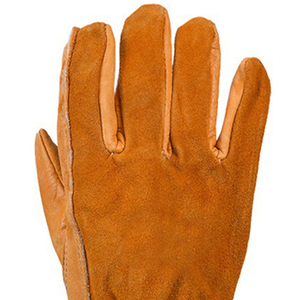Gants de travail en cuir de vache fendu personnalisés de haute qualité résistants à la chaleur et aux coupures avec fonction anti-impact - Product Image 4