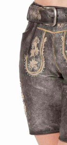 Top qualité Oktoberfest Costume femmes Lederhosen Octoberfest vêtements bavarois Lederhosen Shorts pour hommes 2025 - Product Image 5