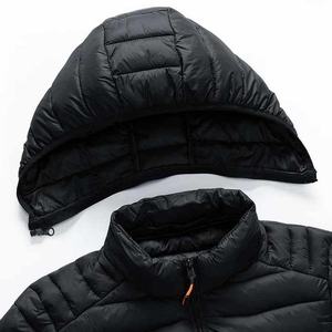 Doudoune d'hiver chaude pour hommes manteau à capuche épais isotherme extérieur imperméable à la neige mode parka décontractée temps froid - Product Image 5