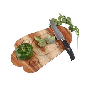 Venta al por mayor de fábrica, decoración rústica, grabado con láser, en forma de pata de conejo, tabla de servir no tóxica ecológica, tabla de cortar pequeña de madera para - Product Image 4