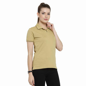 Polo de mujer de excelente calidad, Jersey hecho de algodón de manga corta, Polo para mujer adulta para verano - Product Image 1
