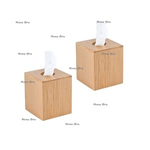 Set of 2 Wooden Napkin Tissue Box With Greatest Quality Rectangular Shape Tissue Storage Box At Low Price - Product Image 5