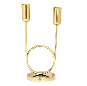 Bougeoirs en métal pour la décoration intérieure Bougeoir en cristal Bougeoir de mariage - Product Image 1