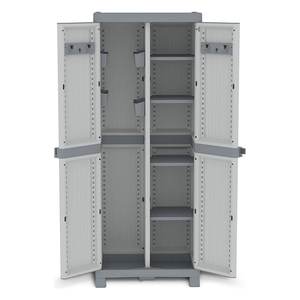 Armario Portátil de Plástico WAVE Base 3700 con 2 Puertas Abatibles, Color Gris Oscuro Claro (70cm), Kit de Muebles para Armario WAVE Base 3700 de Terry - Product Image 2