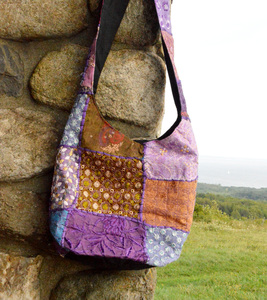 Bolso cruzado multicolor estilo bohemio hippie, bandolera unisex, bandolera tradicional con forro de tela de algodón para niñas para la noche - Product Image 5