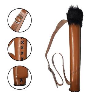 Carquois en cuir compact Parfait pour un rangement efficace des flèches Carquois en cuir - Product Image 5