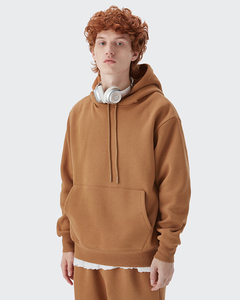 Sweat à capuche pour homme en molleton 100% coton de haute qualité, 380g, coupe ample, uni, 45 couleurs pour impression personnalisable - Product Image 4