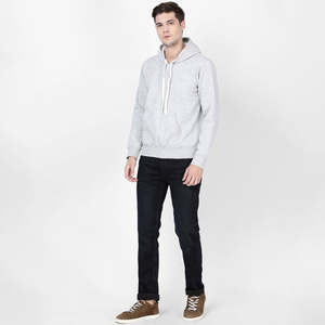 Sweat à capuche personnalisé en tissu polaire High Street pour l'hiver, sweat à capuche uni thermique lourd pour hommes sweat à capuche chaud et respirant OEM - Product Image 4