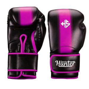 Guantes de boxeo de cuero de alta venta Logotipo de impresión personalizado Guantes de boxeo de entrenamiento profesional de cuero de vaca sintético - Product Image 5