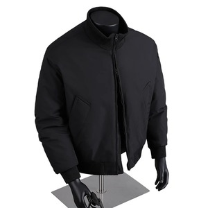 Chaqueta acolchada de algodón 100% de alta calidad con cremallera a prueba de viento, chaqueta personalizada de fabricante, chaqueta de invierno para hombre al por mayor - Product Image 3