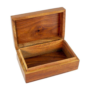 Luxury Black Walnut Wood Jewelry <b>Keepsake</b> Gift <b>Box</b> with Lock-Small Square Custom Capacity - Product Image 5