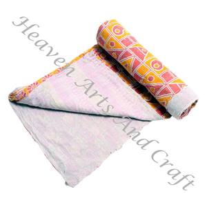 Colcha Kantha Gudari, Colcha Kantha Gudari, Venta al por Mayor, Proveedor de Oro, GD2190, Colcha Kantha Hecha a Mano, Algodón Estampado Indio - Product Image 1