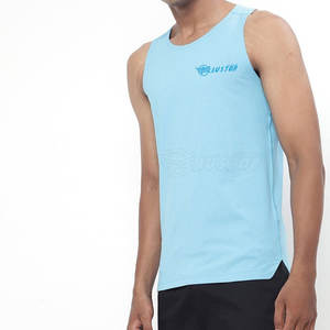 Meilleure Vente Vêtements de Sport Fabriqués au Pakistan 100% Coton Respirant Débardeur Vente Directe Usine Grande Taille Tenue d'Été Homme Avant - Product Image 2