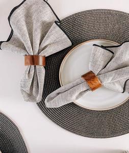 Custom Carved Eco-Friendly Modern Wooden <b>Napkin</b> Rings Luxury <b>Napkin</b> <b>Holder</b> for Party and Restaurant Use From F S INTERNATIONAL - Product Image 2