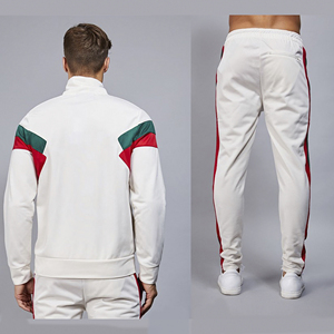 Conjunto de chaqueta deportiva de invierno y chándal para hombre personalizado forro polar con capucha media cremallera cortavientos 100% algodón ropa informal ecológica - Product Image 2