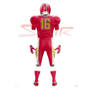 Uniformes de football américain de haute qualité, respirants, antibactériens, à séchage rapide, grandes tailles, designs personnalisés, impression numérique 100% - Product Image 2