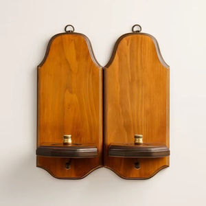 Appliques murales en bois classiques traditionnelles, style intemporel élégant, pour chambre à coucher, couloir, décoration intérieure - Product Image 1