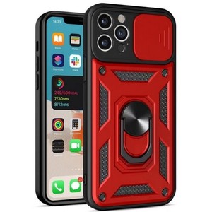 <b>iPhone</b> 16 <b>Plus</b> 6.7 Heavy Duty Magnet Ring Stand W/ Sliding Camera Cover - Product Image 1