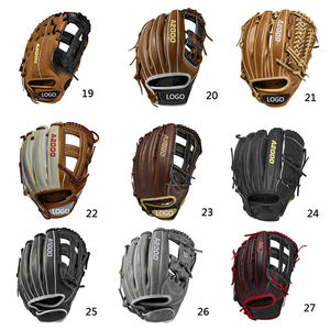 Gants de baseball pour gaucher en cuir de vachette de haute qualité avec logo personnalisé, respirants, imperméables, unisexes - Product Image 5