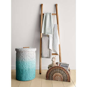 Cesta de ratán semicircular arcoíris hecha a mano para niños, cesta de almacenamiento ecológica para niños, decoración para niños hecha en Vietnam 2024 - Product Image 4