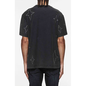 Camisetas para hombre estampadas de alta calidad, camisetas de gran tamaño Vintage de peso pesado, camisetas de talla grande Unisex con logotipo liso, paños a granel - Product Image 4