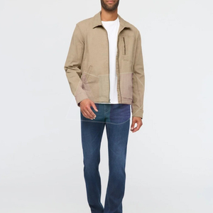 Veste en toile décontractée pour homme, hiver, logo sur le devant, séchage rapide, tissu écologique et durable, pour les voyages, les activités de plein air et les activités quotidiennes - Product Image 2