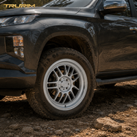 Rines de Aluminio Personalizados para Mitsubishi Triton Silver Wheel 2017 2018 MQ, 16 18 Pulgadas, 6x139.7 6x5.5 CB 67.1mm M12x1.5 ET38-46 OEM ODM