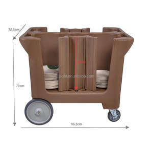 Équipement de cuisine de restauration CP-220, chariot à <span class=keywords><strong>vaisselle</strong></span> réglable avec 6 colonnes - Product Image 6
