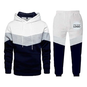 ชุดวอร์ม2ชิ้นของผู้ชาย, เสื้อกันหนาวมีฮู้ดลำลองชุดวอร์มกางเกงวิ่ง - Product Image 2