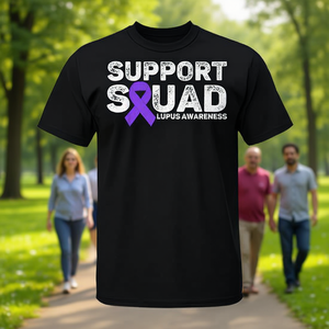 T-shirt promozionale Support Squad per il Mese della Consapevolezza sul Lupus per Pazienti - Product Image 3