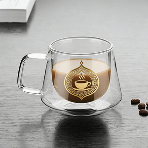 Taza de Café de Vidrio AT PACK, Doble Capa, Aislamiento Térmico, Anti-escaldaduras, Asa Transparente, Diseño Moderno y Simple, <span class=keywords><strong>Tapa</strong></span> con Filtro - Product Image 4