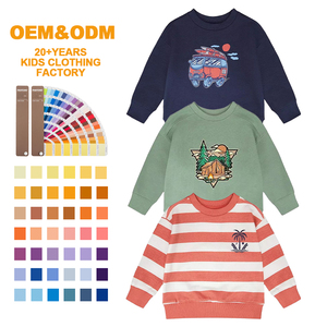 Felpa per Bambini in Cotone e Bambù, Manica Lunga con Stampa Grafica, in Spugna Francese, Personalizzabile, Abbigliamento per Bambini - Product Image 1
