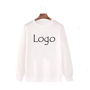 Dernier modèle de sweatshirts à col rond et à épaules tombantes unisexes 100% coton, poids lourd, imprimés avec logo personnalisé, pour femmes - Product Image 3