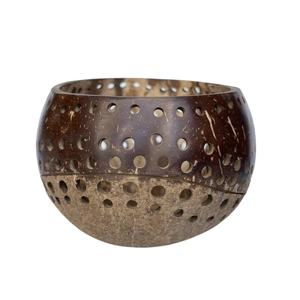 ¡2025 al por mayor! CASCA DE COCO HECHO A MANO TEALIGHT CANDLE STRAR/SOPORTE DE CASCA DE COCO para DECORACIÓN DEL JARDÍN DEL HOGAR - Product Image 1